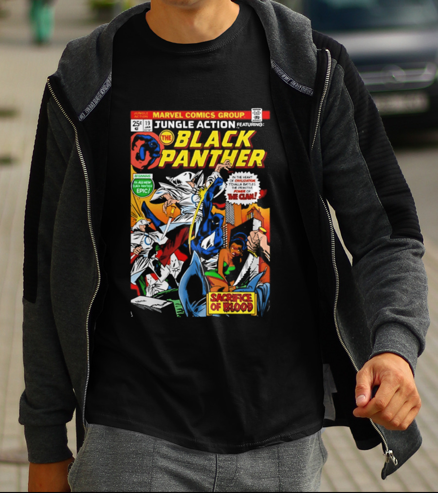 Jungle Action Featuring The Black Panther Marvel Comics Epic Sacrifice Of Blood T-Shirt