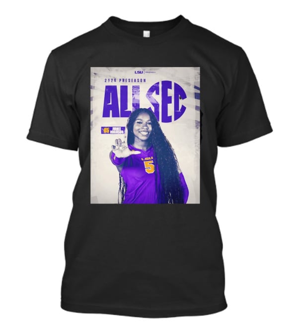 2026 Preseason All SEC Jurnee Robinson LSU Volleyball No 5 T-Shirt
