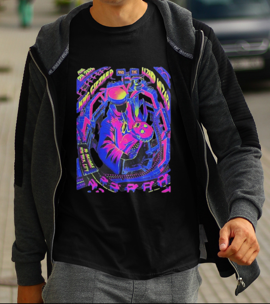 King Gizzard And The Lizard Wizard August 23 2026 New York City Concert Under The K Bridge Park T-Shirt