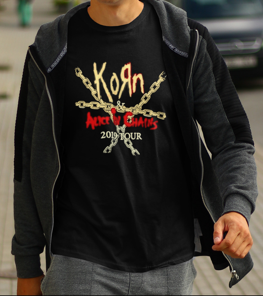 Korn Alice In Chains 2019 Tour Chains T-Shirt