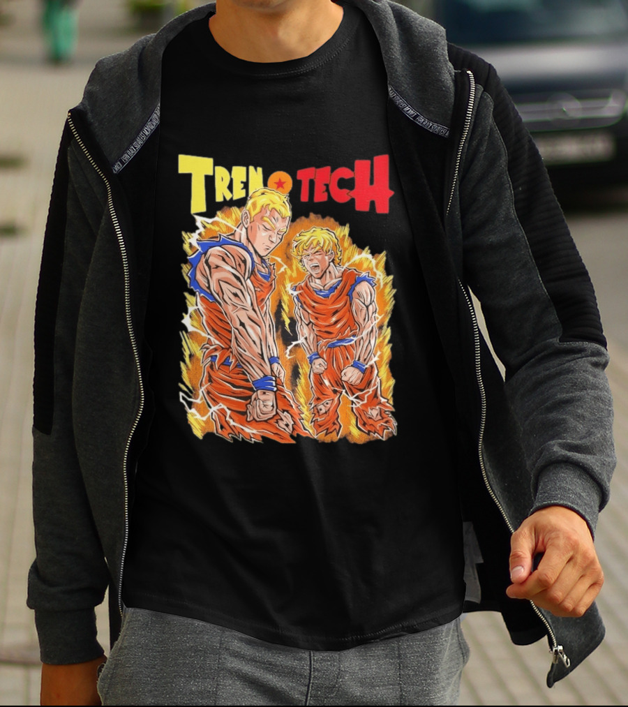 Ghost Racing Dragonball Trentech Fusion Goku Transformation T-Shirt