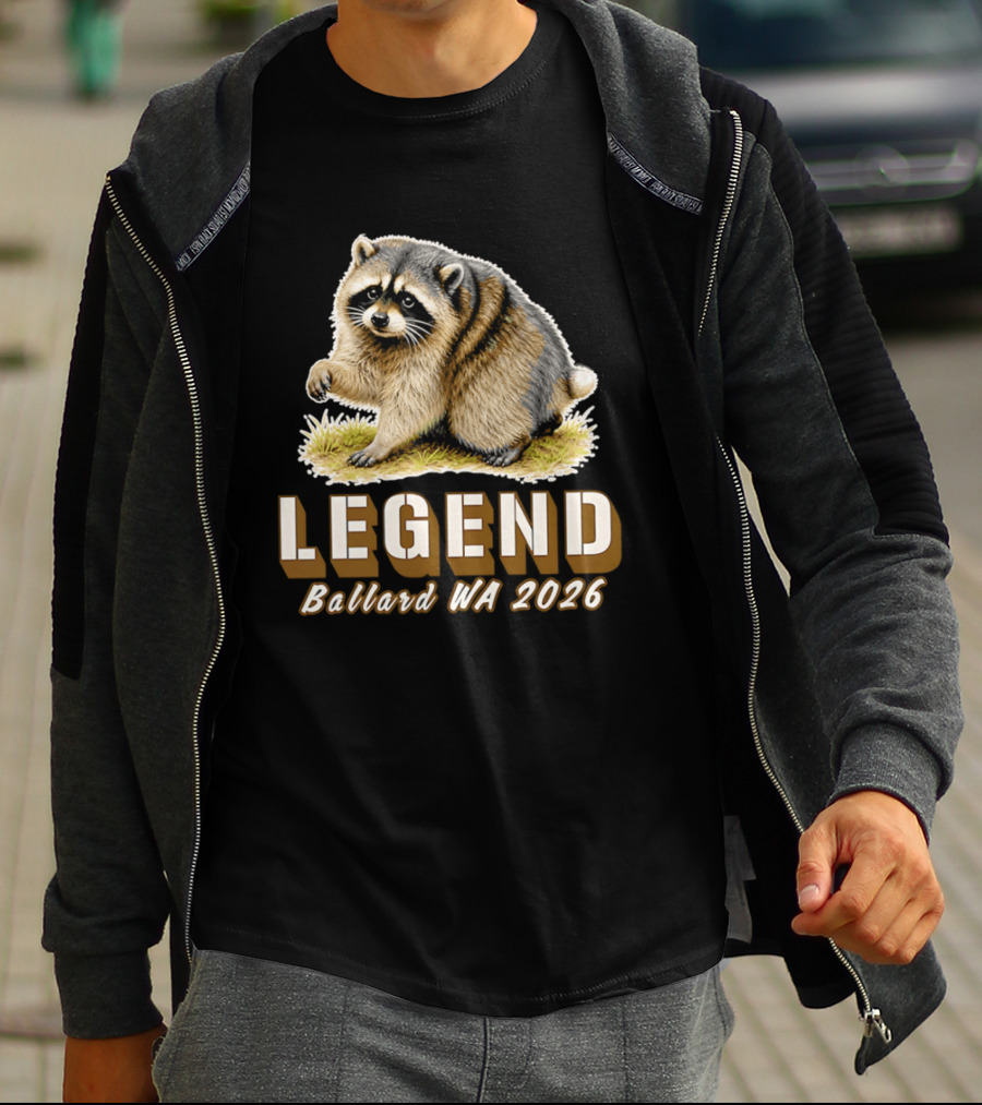 Legend Raccoon Ballard WA 2026 T-Shirt