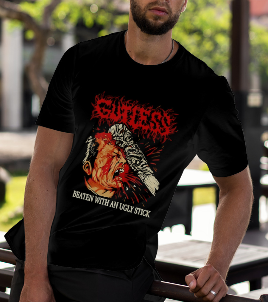 Gutless Beaten With An Ugly Stick Bloody T-Shirt