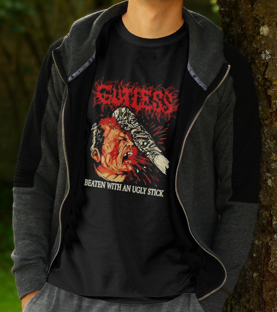 Gutless Beaten With An Ugly Stick Bloody T-Shirt