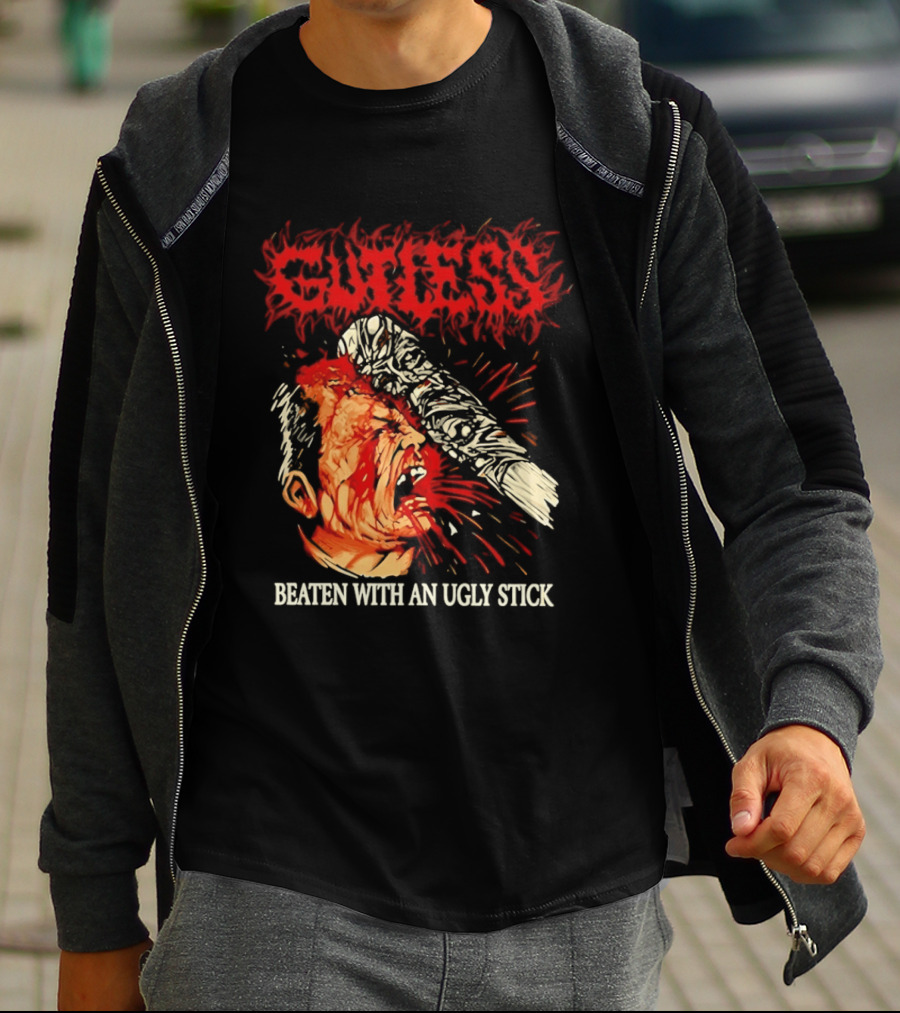 Gutless Beaten With An Ugly Stick Bloody T-Shirt