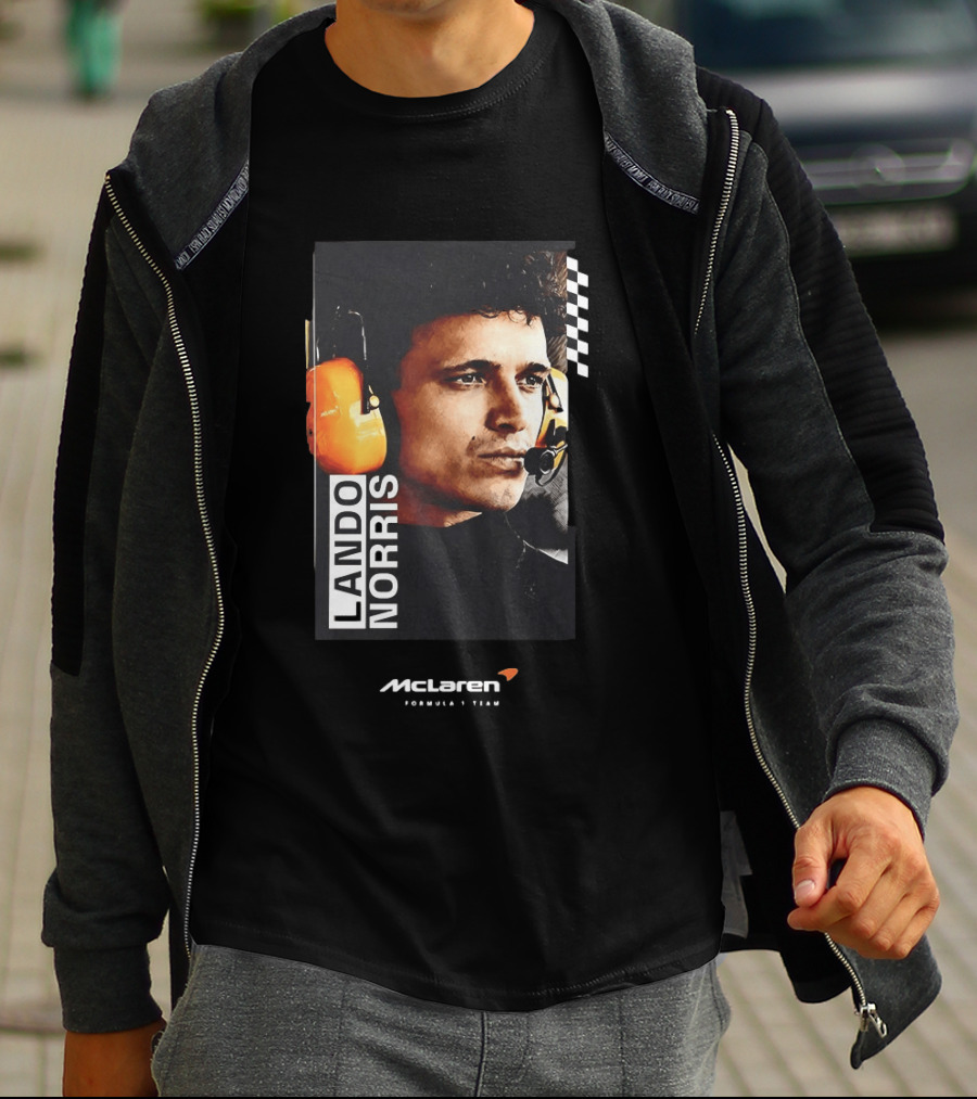Lando Norris McLaren Formula 1 Team Racing Headset T-Shirt
