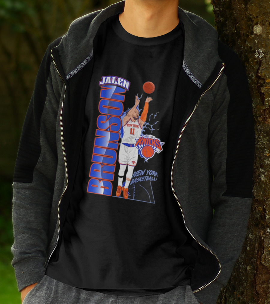 New York Knicks Jalen Brunson Basketball Number 11 T-Shirt