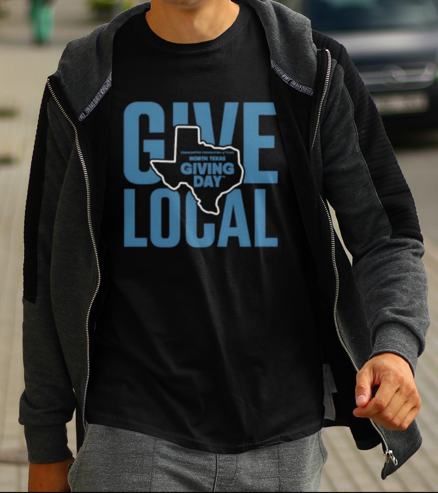 North Texas Giving Day Give Local Communities Foundation Of Texas Map T-Shirt