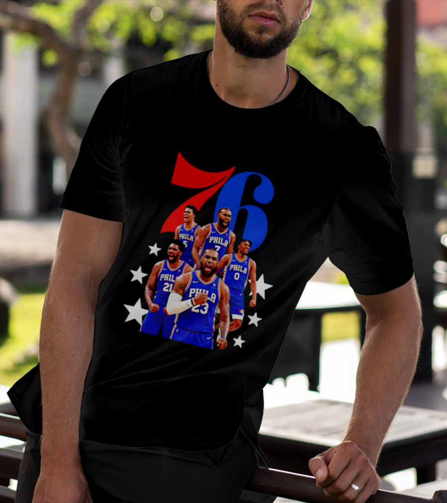 Philadelphia 76ers Players 23 21 7 0 Basketball Team Stars T-Shirt