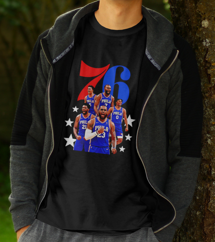Philadelphia 76ers Players 23 21 7 0 Basketball Team Stars T-Shirt
