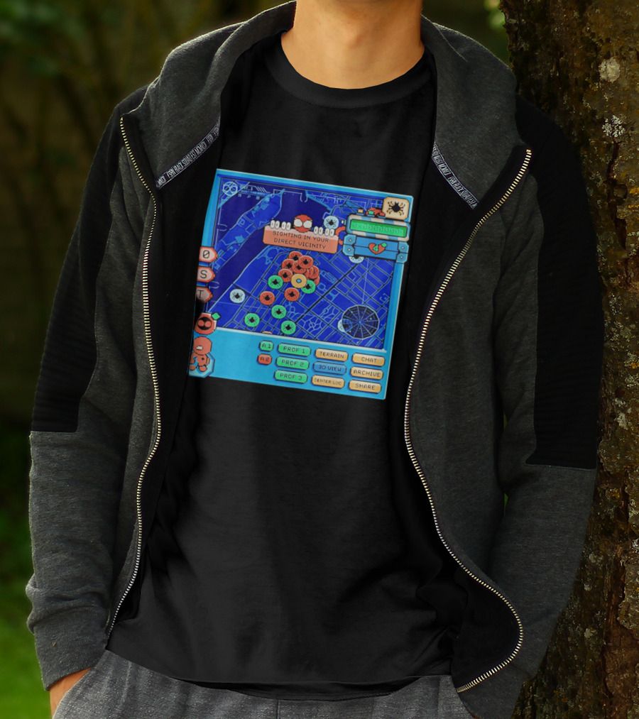 Sighting In Your Direct Vicinity Spider Man Pixel 00.00.00 T-Shirt