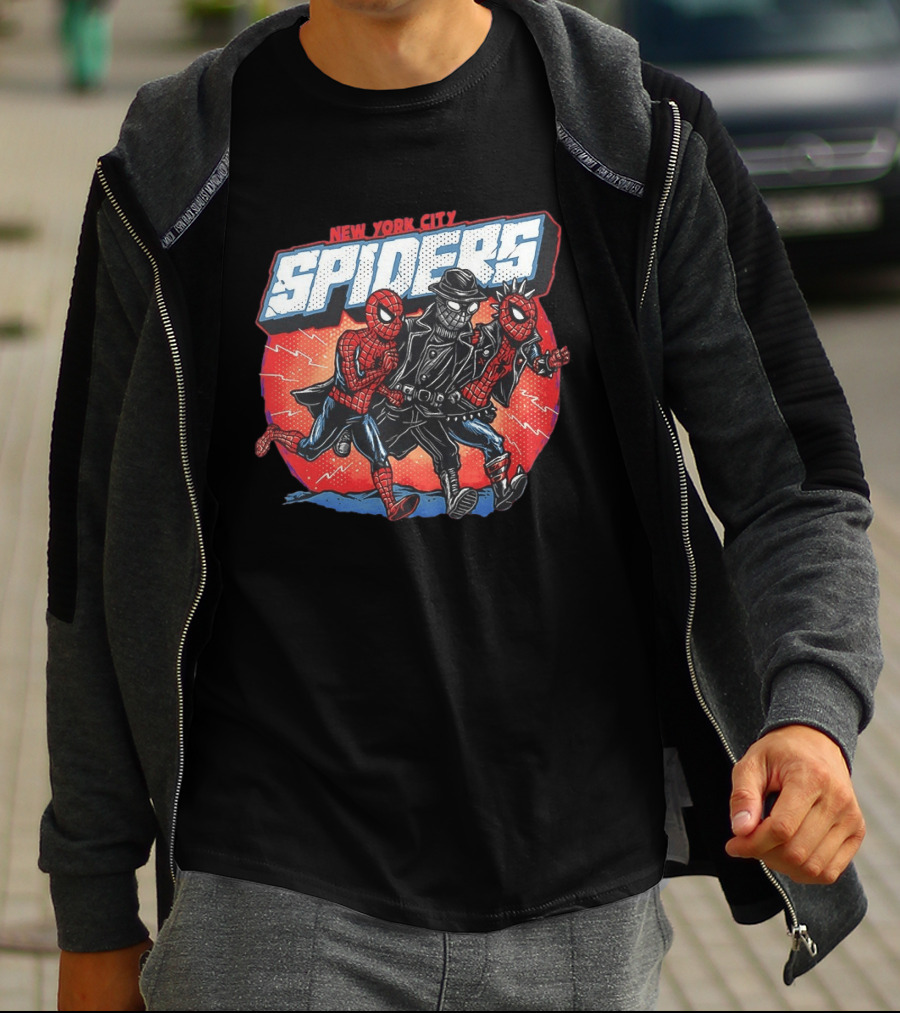 New York City Spiders Spider Man Noir Spider Punk T-Shirt