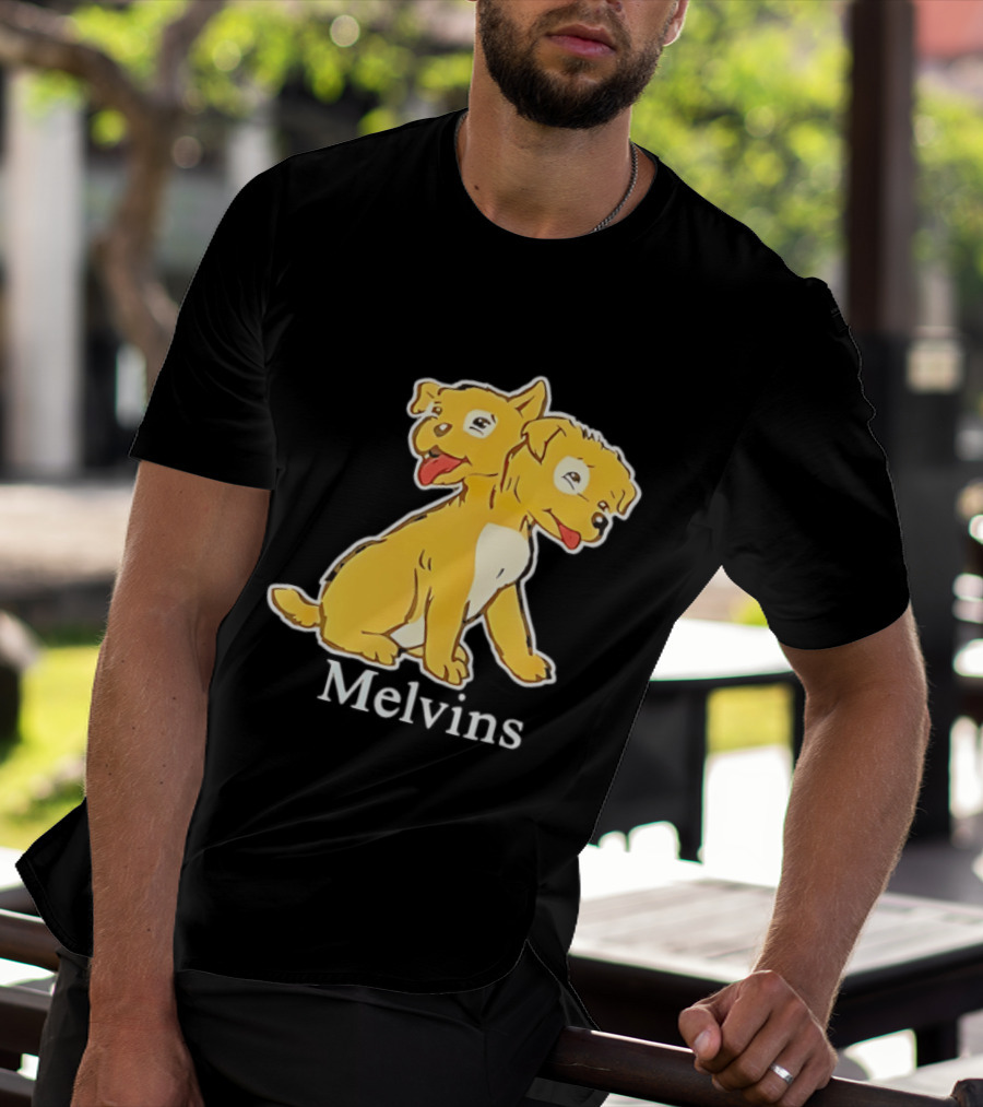 Melvins Two Headed Dog Cartoon T-Shirt