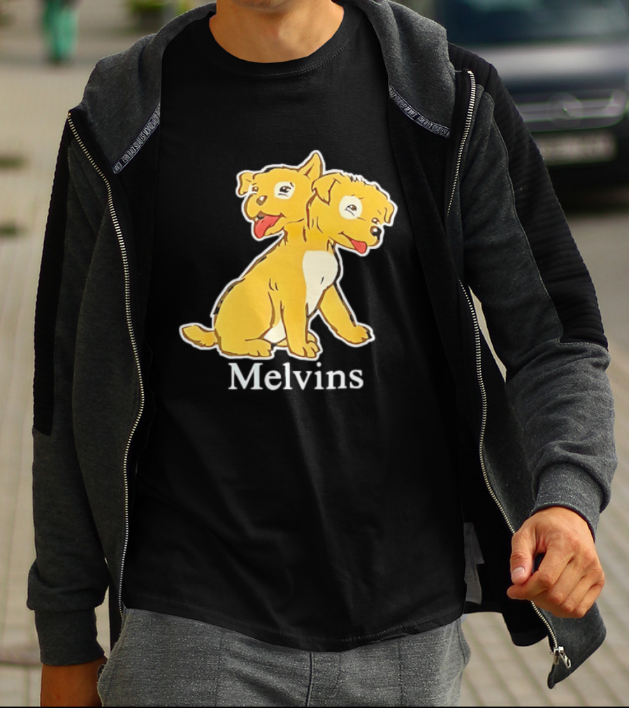 Melvins Two Headed Dog Cartoon T-Shirt