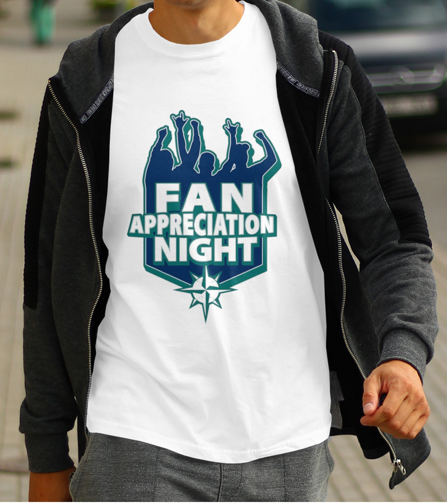 Seattle Mariners Fan Appreciation Night 2026 Baseball Event T-Shirt
