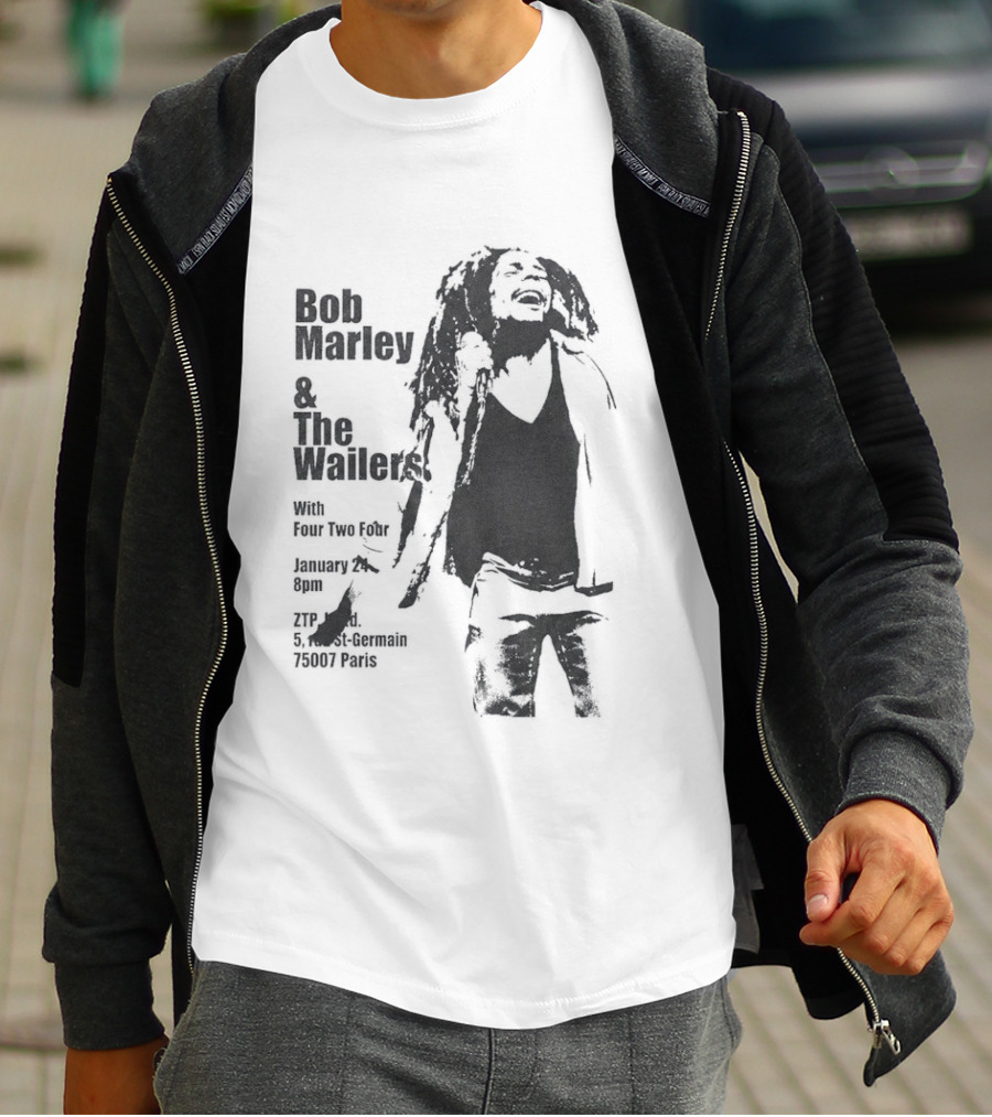 Bob Marley And The Wailers Hurricane Wisdom Kingston Jamaica Performance T-Shirt