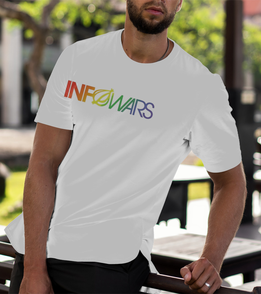 Infowars Alex Jones News Media Rainbow T-Shirt