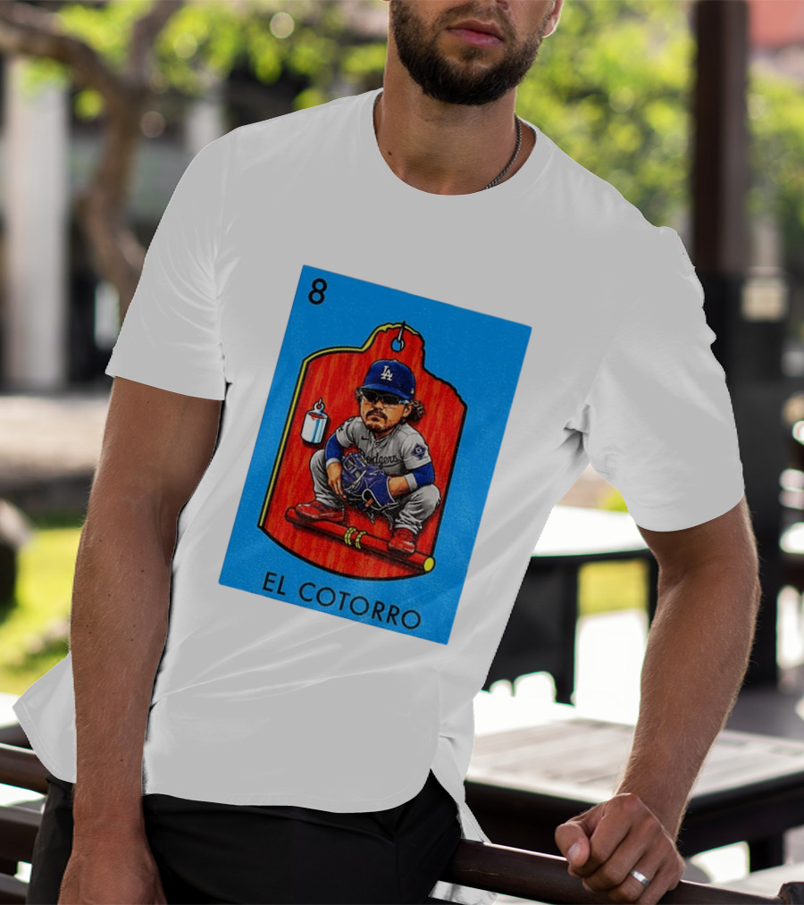 Joe Kelly Dodgers El Cotorro Loteria Card 8 T-Shirt