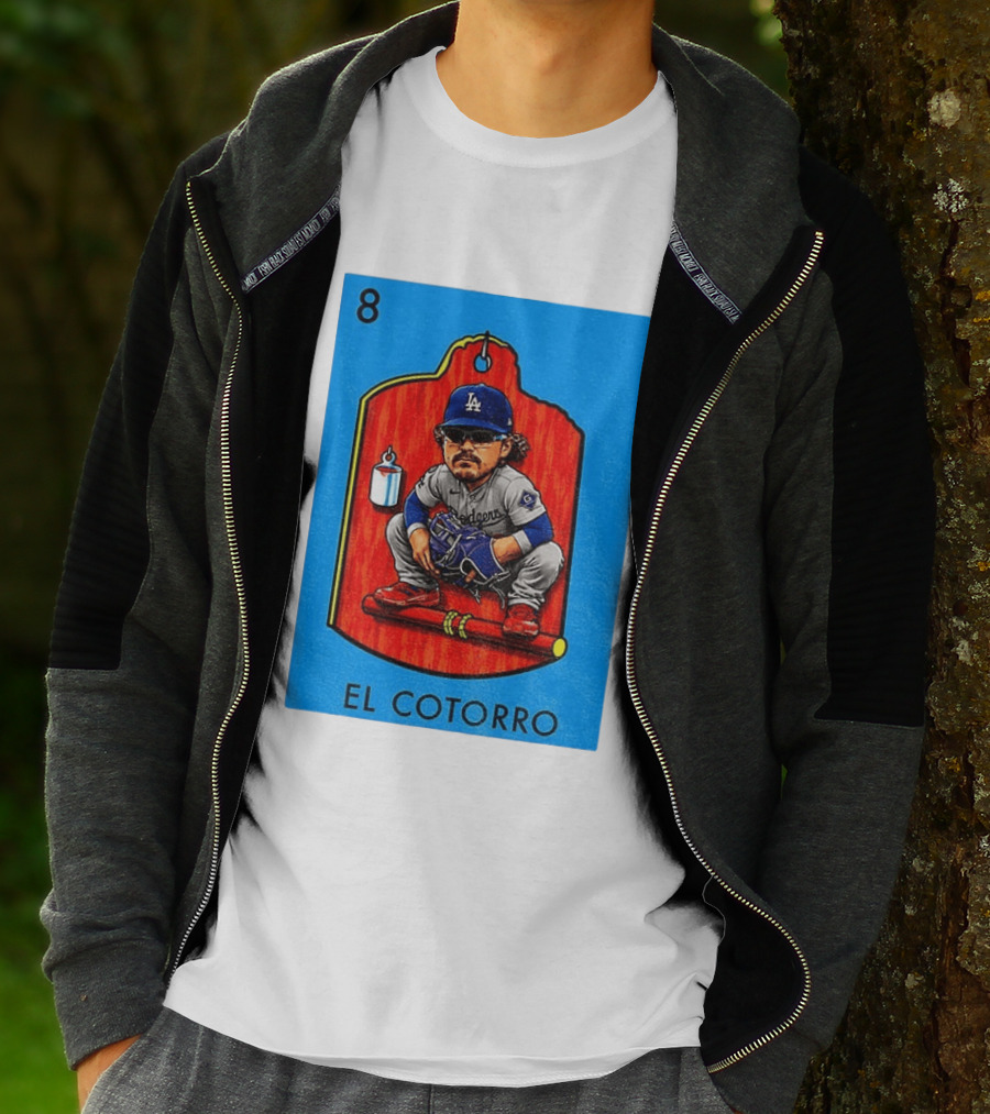 Joe Kelly Dodgers El Cotorro Loteria Card 8 T-Shirt