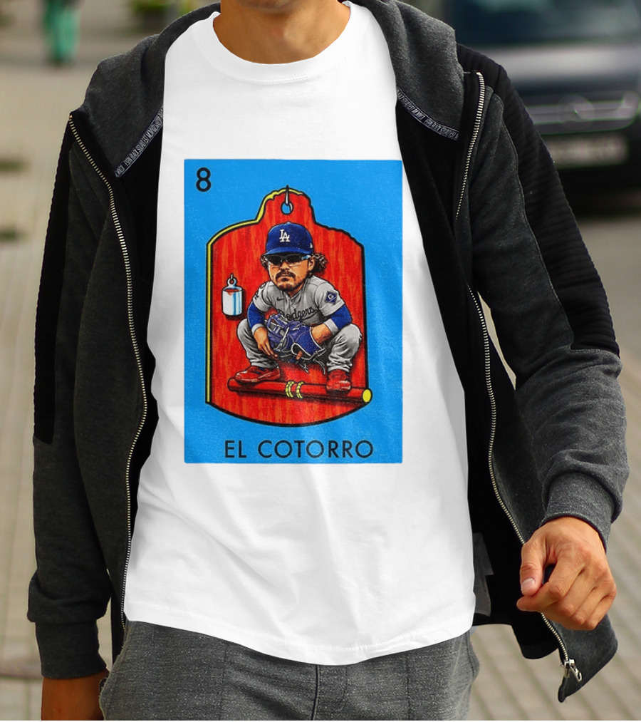 Joe Kelly Dodgers El Cotorro Loteria Card 8 T-Shirt