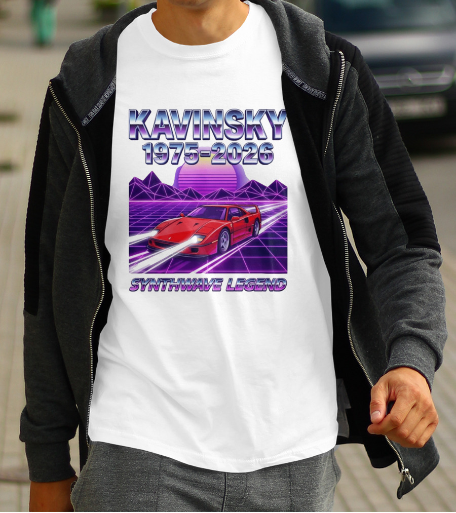 Kavinsky 1975 2026 Synthwave Legend Vaporwave Retro Car Aesthetic T-Shirt