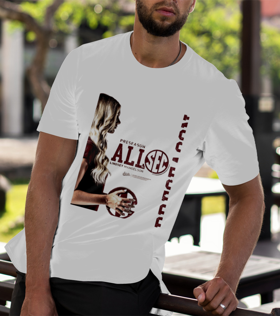 Preseason All SEC Lindsey Mangelson Mississippi State Volleyball 2026 T-Shirt