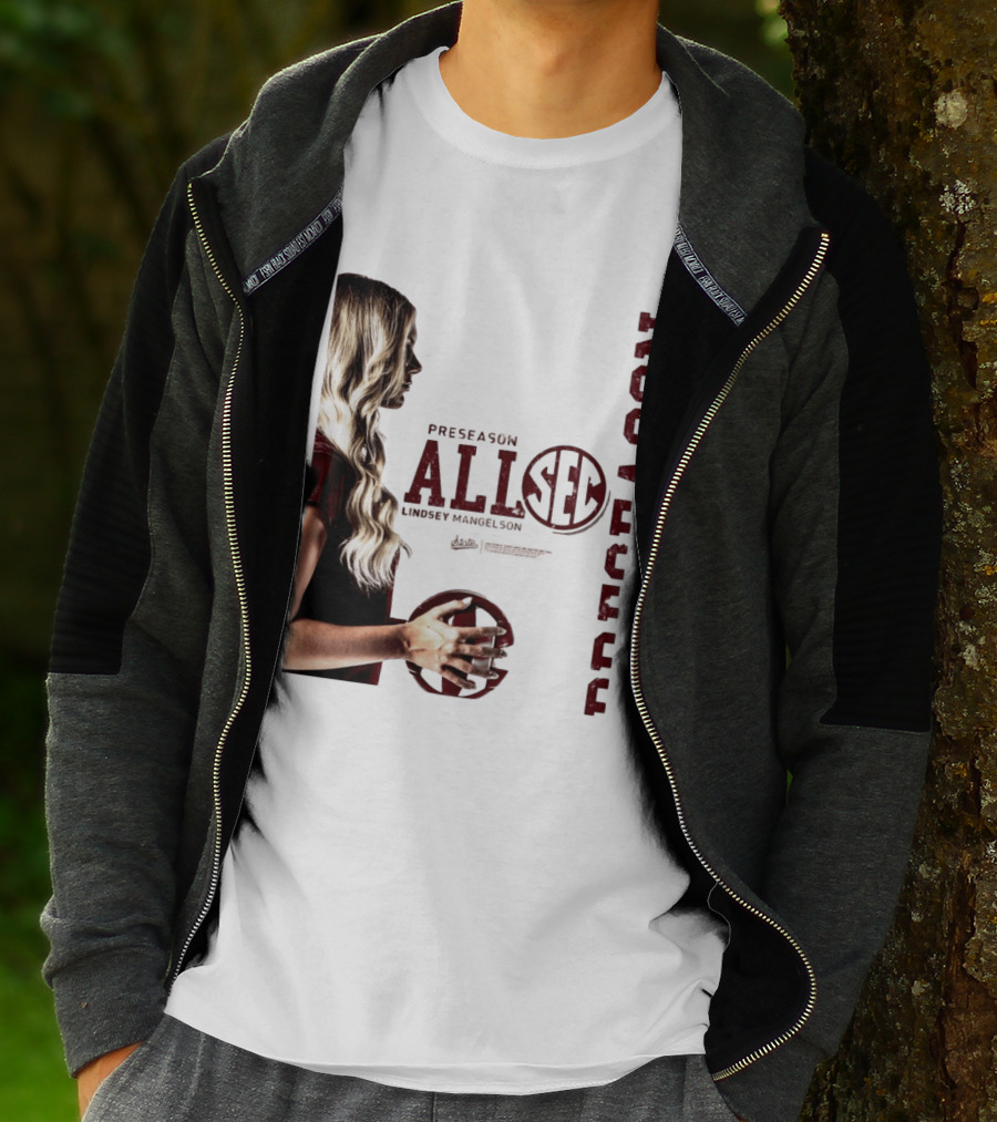 Preseason All SEC Lindsey Mangelson Mississippi State Volleyball 2026 T-Shirt