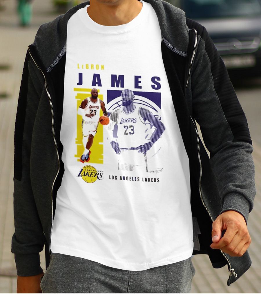 LeBron James Los Angeles Lakers Basketball Highlights 23 T-Shirt
