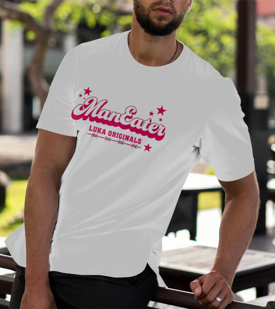 Man Eater Stars Luka Originals Bold Pink Sporty T-Shirt