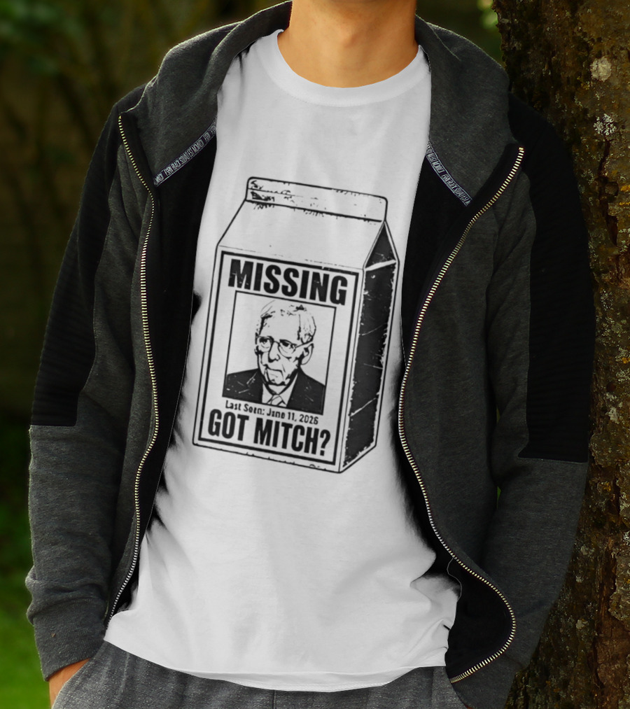 Missing Mitch McConnell Got Mitch Milk Carton T-Shirt
