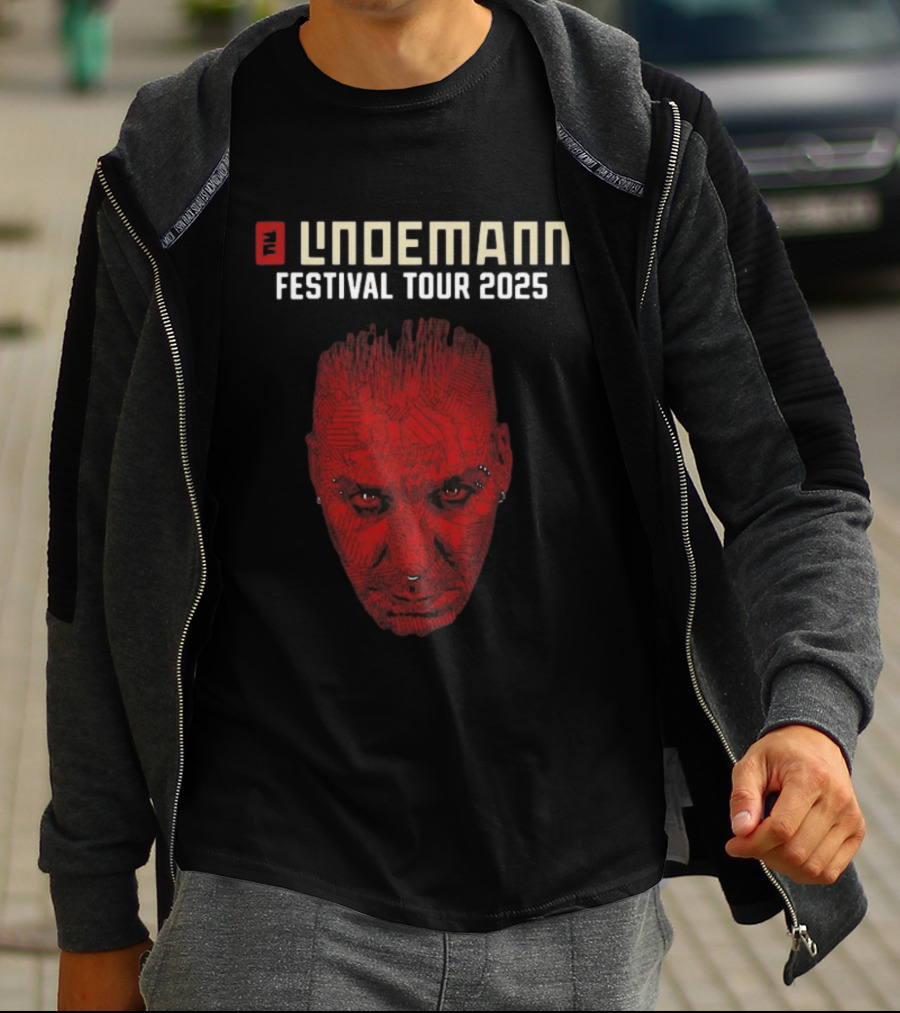Lindemann Festival Tour 2025 Red Face T-Shirt