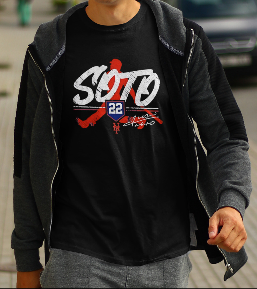 Soto 22 New York Mets Youth Signature Player T-Shirt