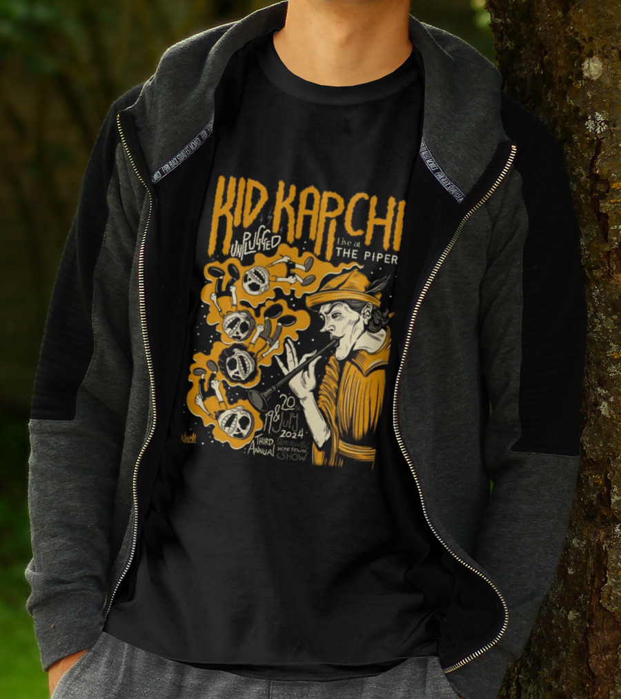 Kid Kapichi Unplugged Live The Piper July 19 20 2024 Semi Acoustic Hometown Show T-Shirt