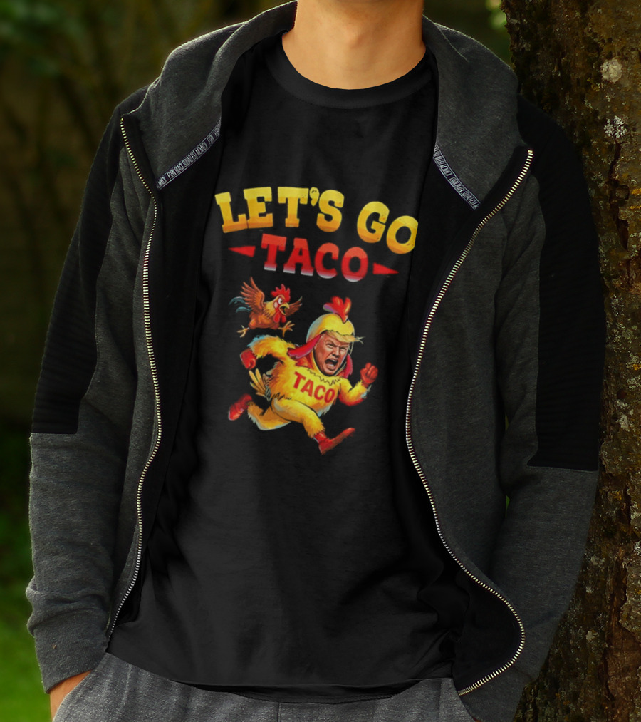 LET'S GO TACO Chicken Costume Running Man T-Shirt