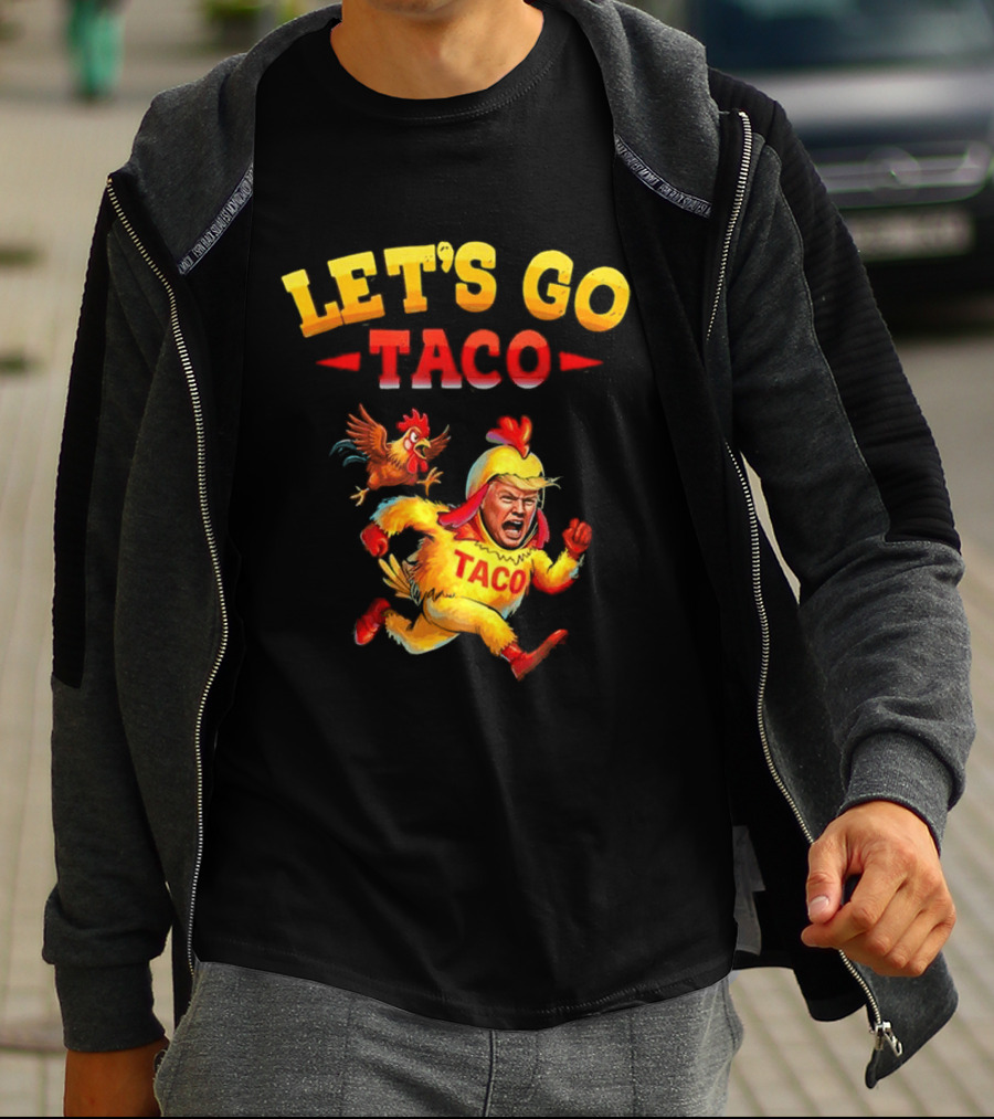 LET'S GO TACO Chicken Costume Running Man T-Shirt