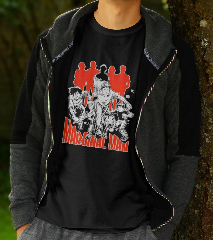 Marginal Man Identity Comic Style Group Of Characters T-Shirt