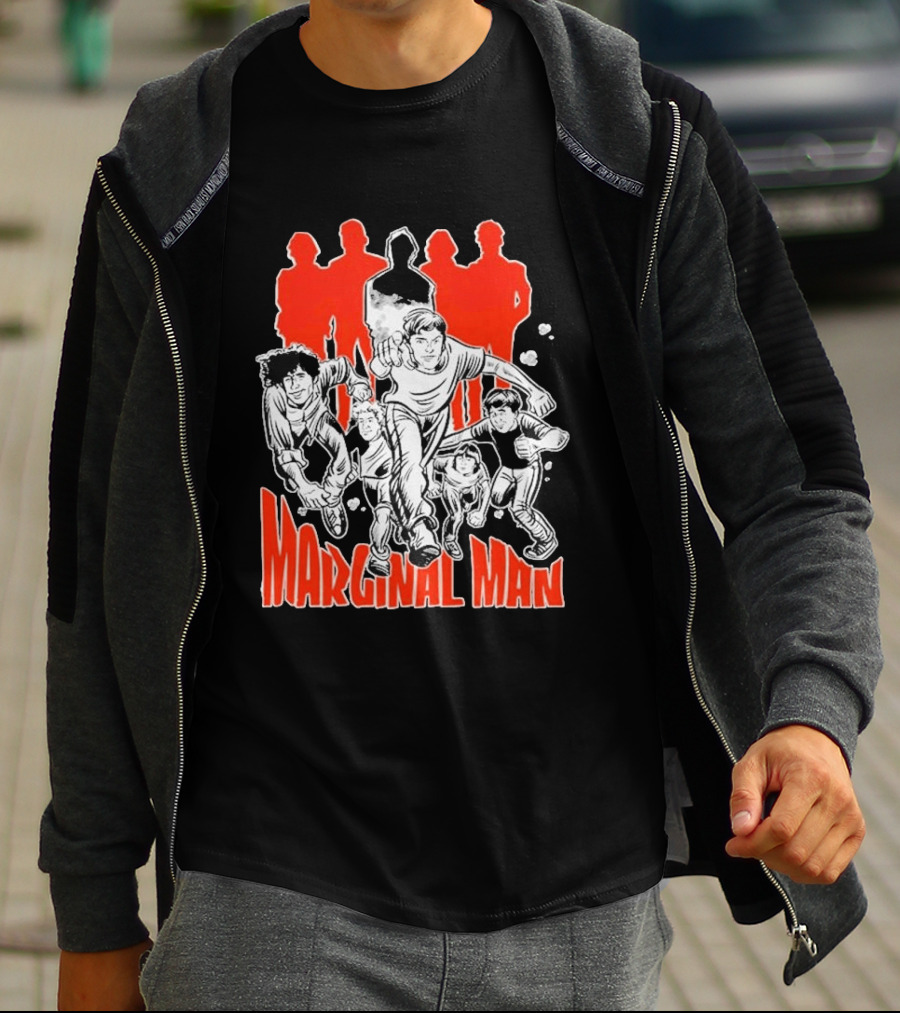 Marginal Man Identity Comic Style Group Of Characters T-Shirt