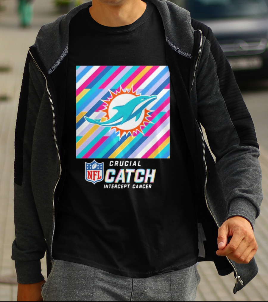 Crucial Catch Intercept Cancer NFL Miami Dolphins 2024 T-Shirt