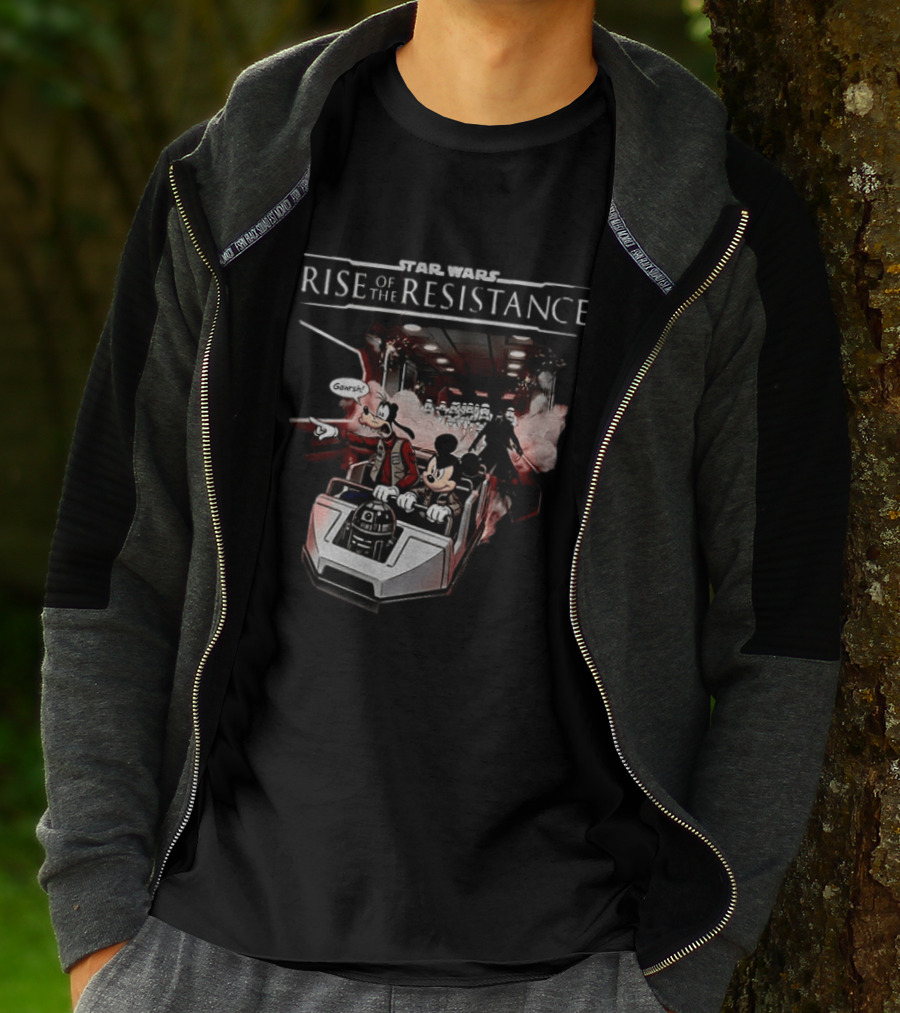 Star Wars Rise Of The Resistance Mickey Goofy Disney Adventure T-Shirt