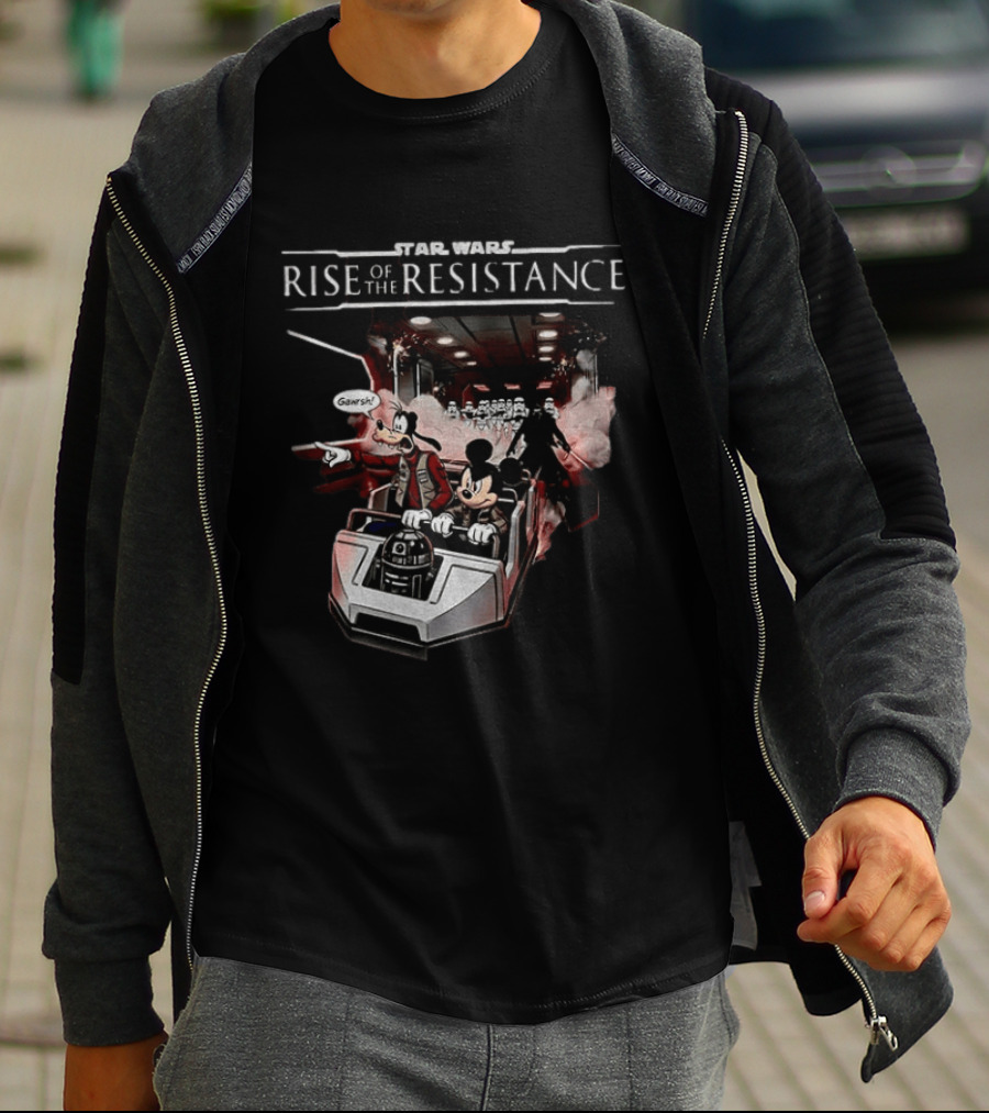 Star Wars Rise Of The Resistance Mickey Goofy Disney Adventure T-Shirt