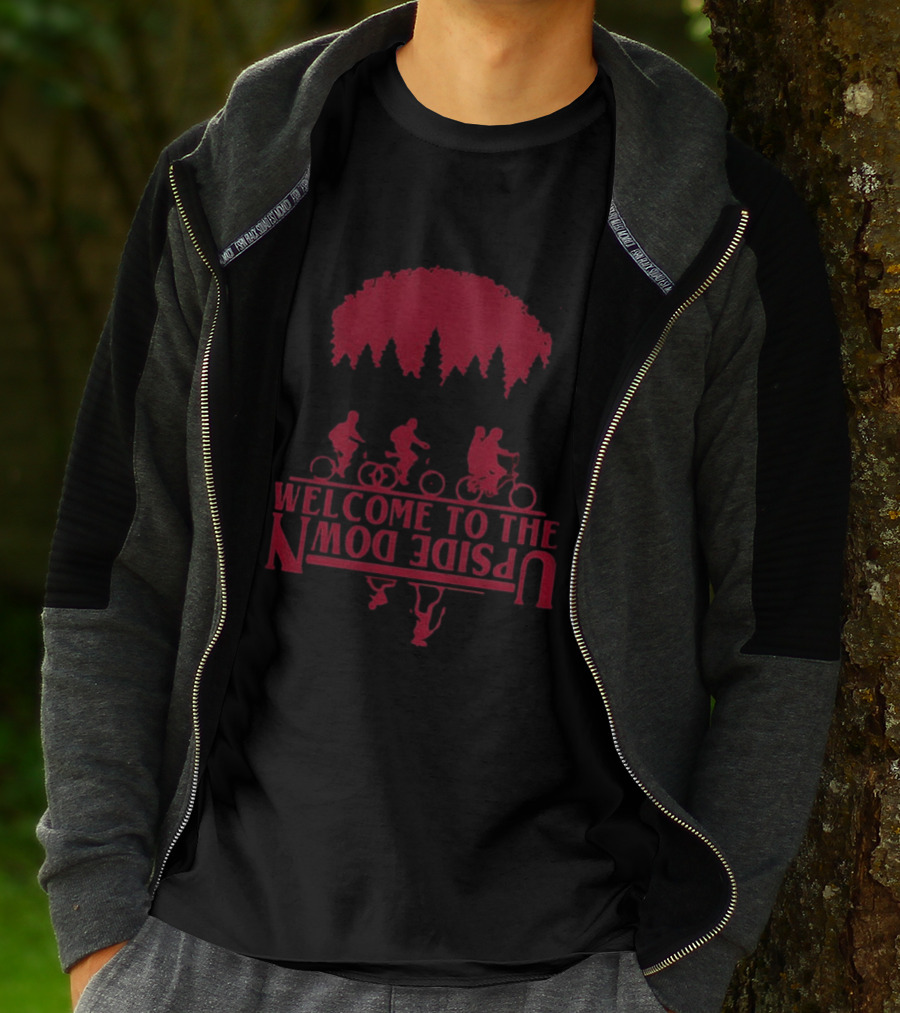 Stranger Things Welcome To The Upside Down Bike Adventure T-Shirt