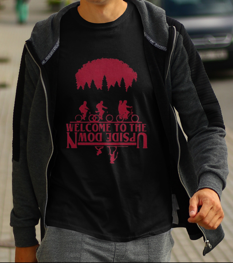 Stranger Things Welcome To The Upside Down Bike Adventure T-Shirt