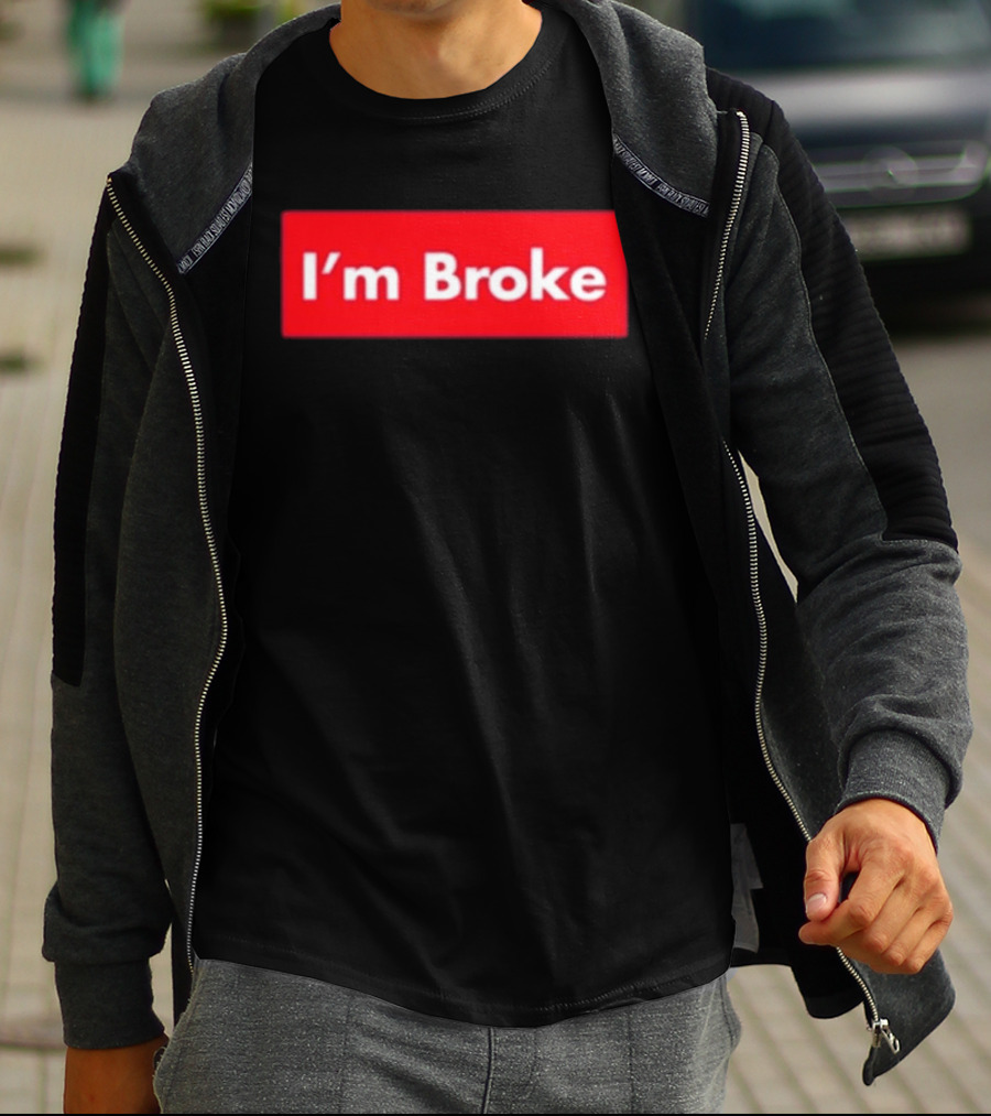 Terroriser I'm Broke Red Box T-Shirt
