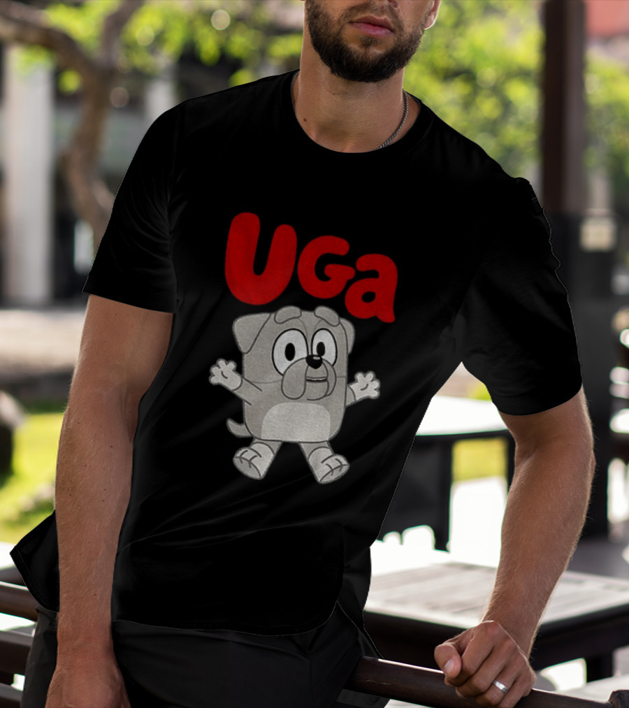 UGA Bulldogs Mascot Cartoon Graphic Game Day T-Shirt