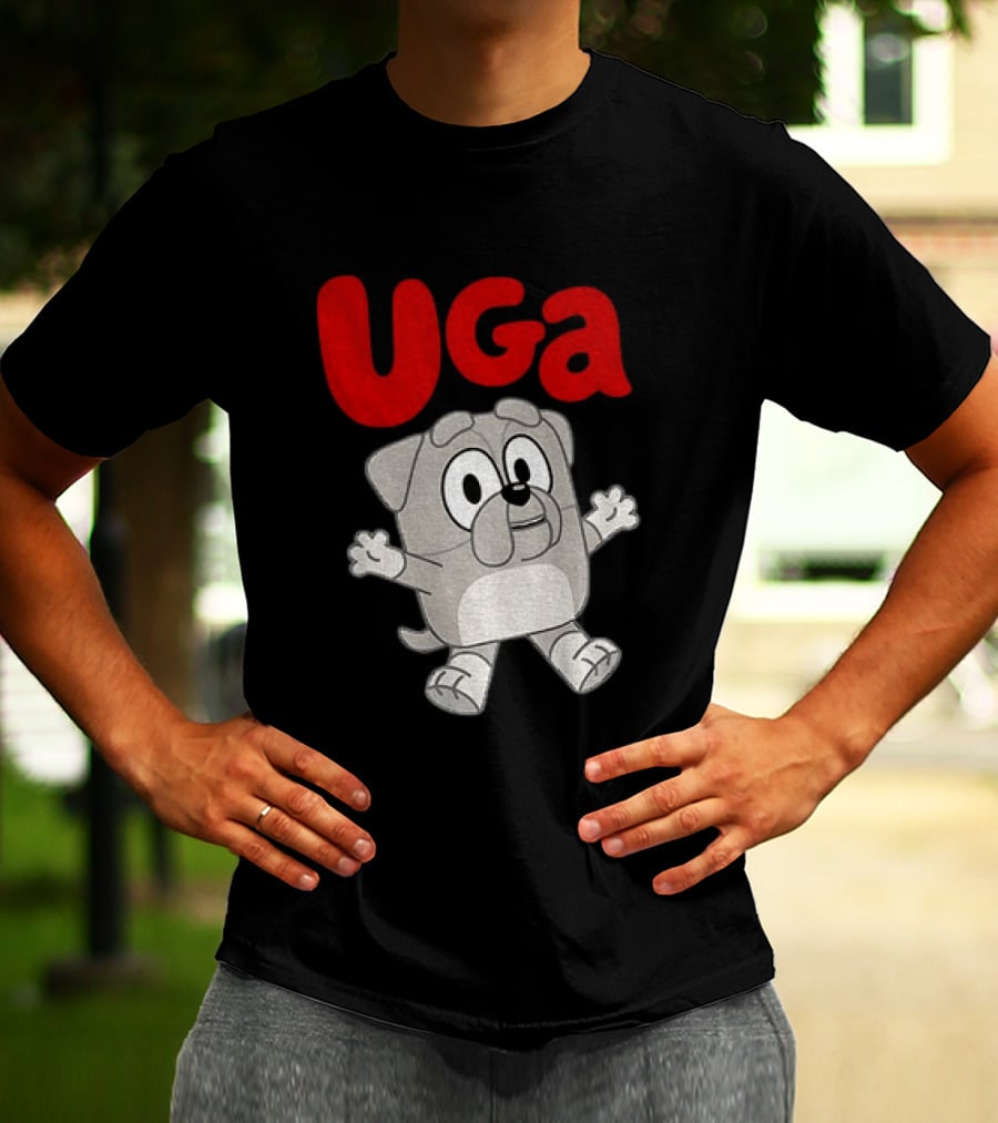 UGA Bulldogs Mascot Cartoon Graphic Game Day T-Shirt