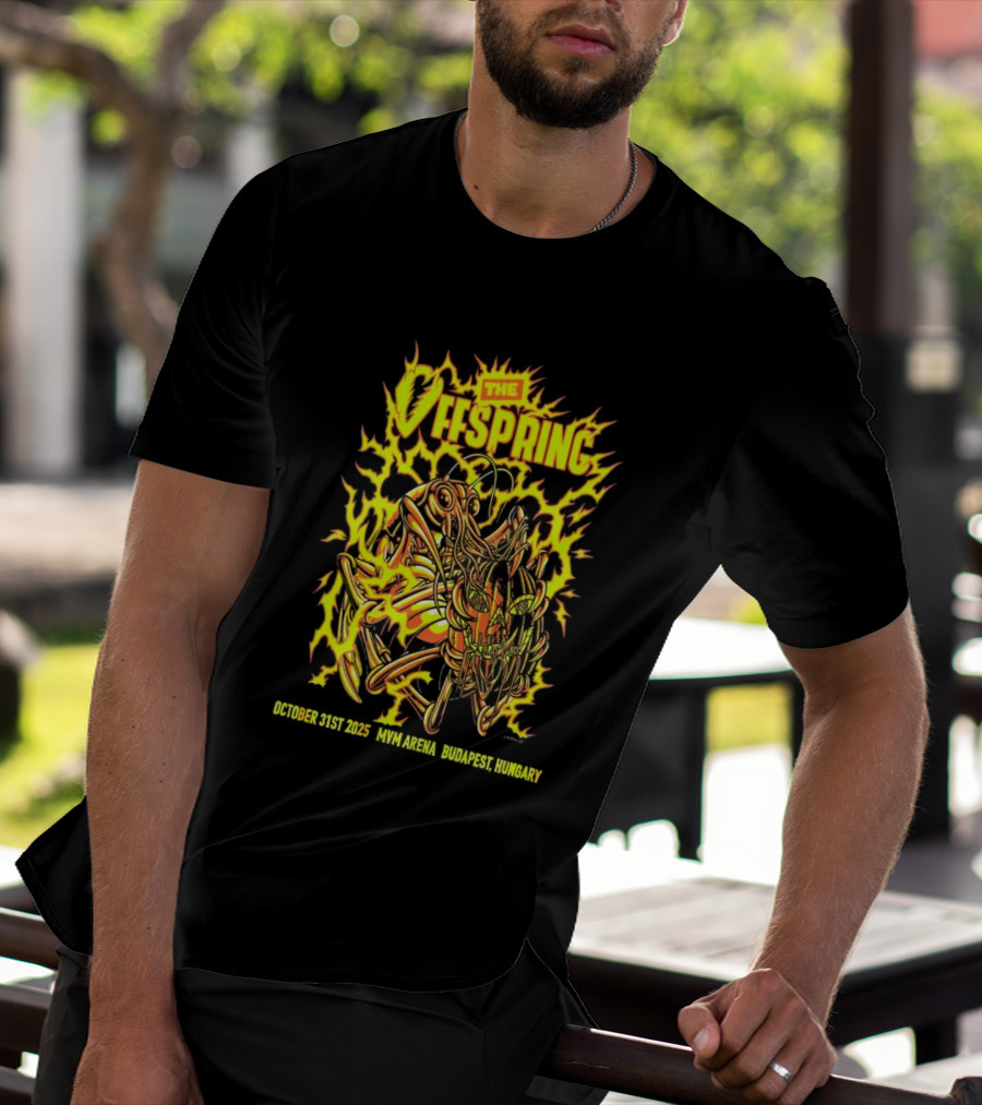 The Offspring MVM Arena Budapest Hungary Oct 31 2025 Electric Insect T-Shirt