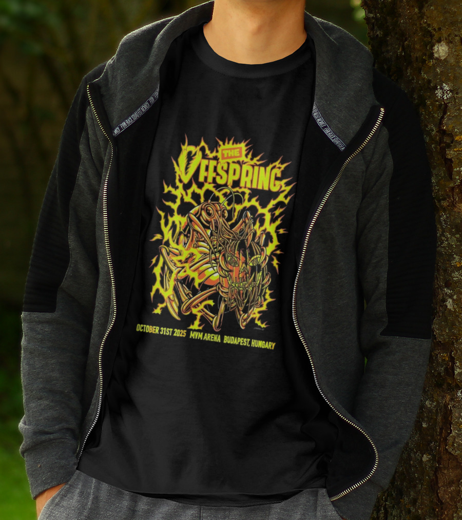 The Offspring MVM Arena Budapest Hungary Oct 31 2025 Electric Insect T-Shirt