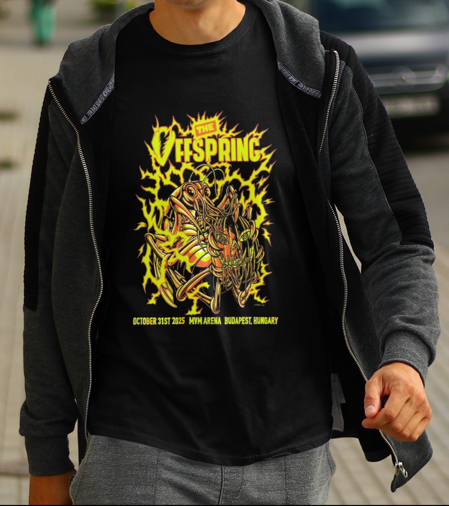 The Offspring MVM Arena Budapest Hungary Oct 31 2025 Electric Insect T-Shirt