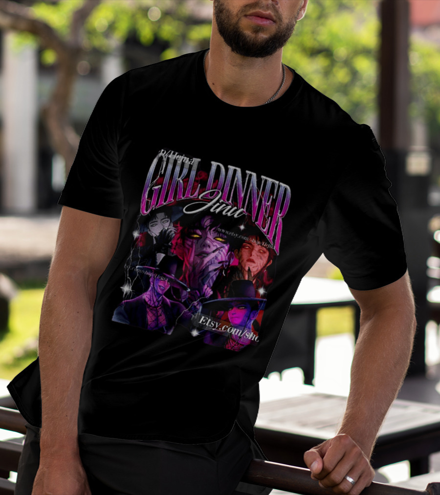 Girl Dinner Jinx Etsy Villain Crush Aesthetic T-Shirt