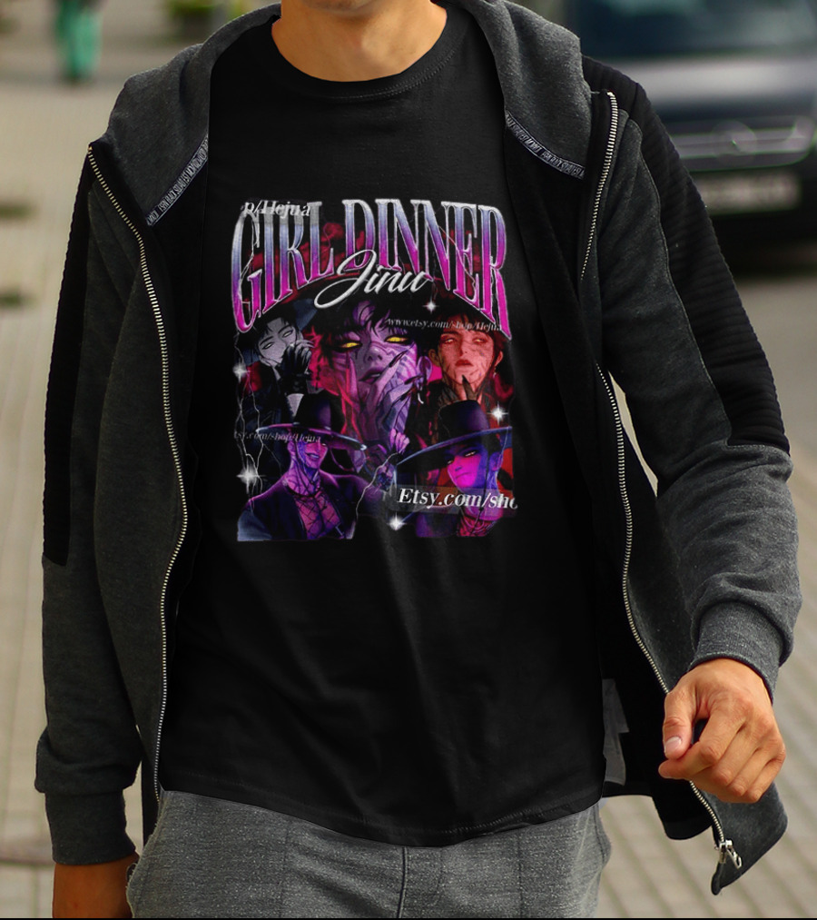 Girl Dinner Jinx Etsy Villain Crush Aesthetic T-Shirt
